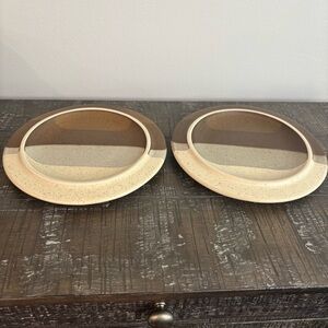 Jim McBride Fab'rik 1980s Stoneware Set of 2  salad Plates 8” Agate Pass